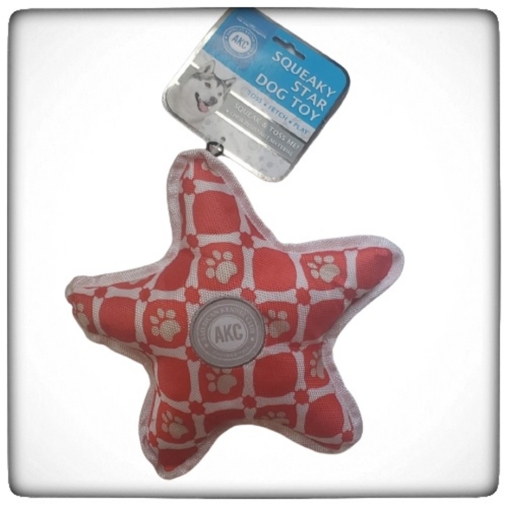 American Kennel Club Squeaky Star Dog Toy